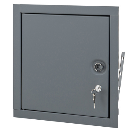 ELMDOR Fire Rated Access Door, 12x12, Prime Coat W/ Cylinder Lock FR12X12PC-CL